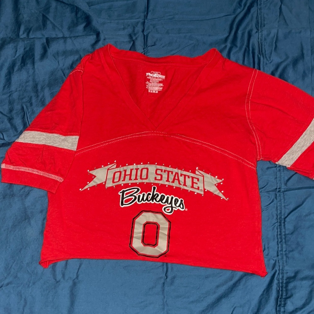 Ohio State cropped T shirt